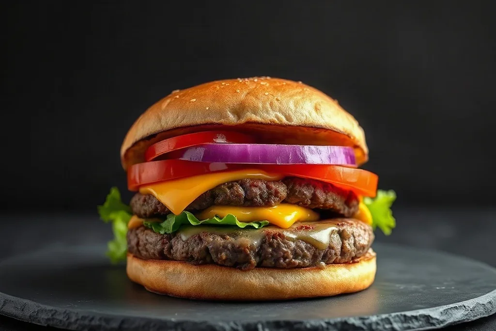 La composition d'un burger