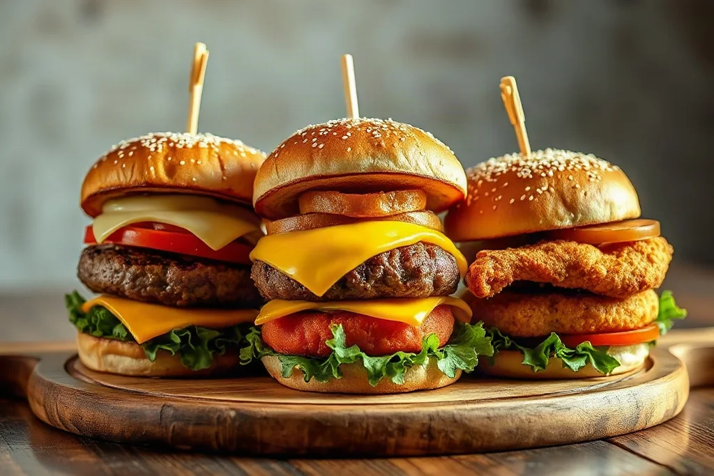 Les différents types de burgers